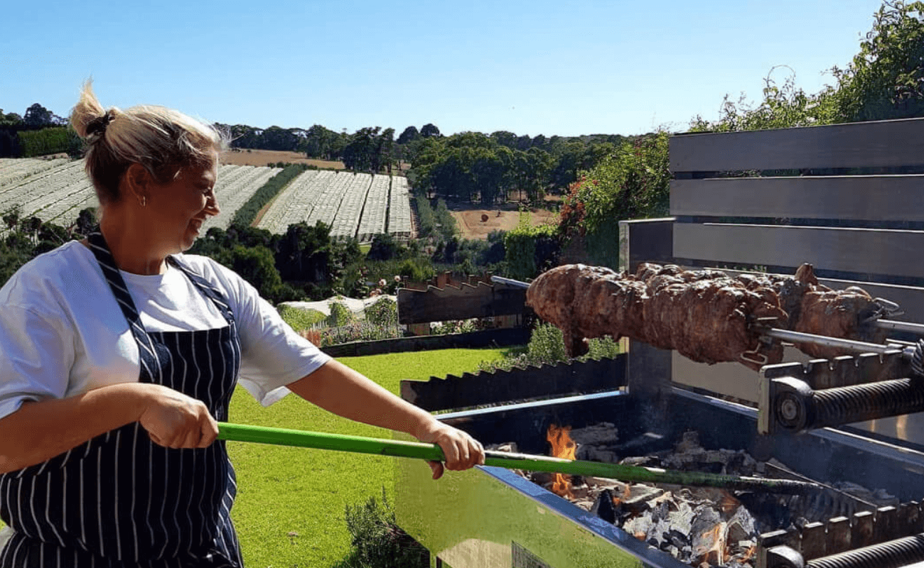 M28C2S Showcooking Charcoal Rotisserie @ Tuck’s Ridge